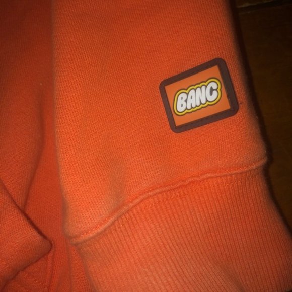 K-pop Bee Lego Man Youth Large Orange Hoodie Full Zip Graphic Sweatshirt - Picture 3 of 9